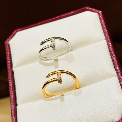 [Luxora]JUSTE 1.8MM HALF DIAMOND RING