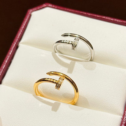 [Luxora]JUSTE 1.8MM HALF DIAMOND RING