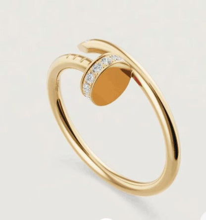 [Luxora]JUSTE 1.8MM HALF DIAMOND RING