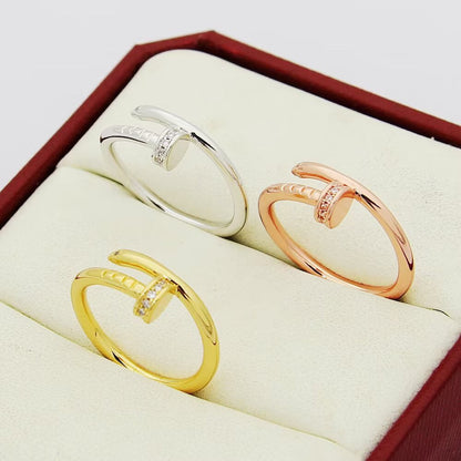 [Luxora]JUSTE 1.8MM HALF DIAMOND RING