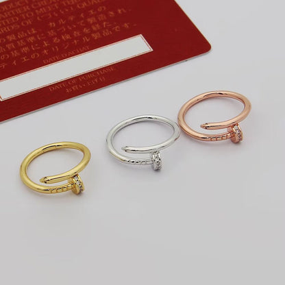 [Luxora]JUSTE 1.8MM HALF DIAMOND RING