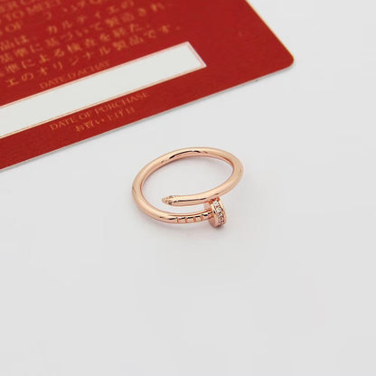[Luxora]JUSTE 1.8MM HALF DIAMOND RING