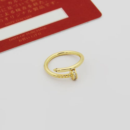 [Luxora]JUSTE 1.8MM HALF DIAMOND RING