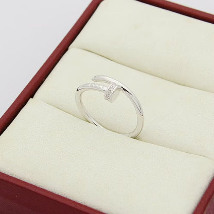 [Luxora]JUSTE 1.8MM HALF DIAMOND RING