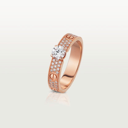 [Luxora]LOVE RING 3.6MM 1 BIG DIAMOND FULL DIAMOND