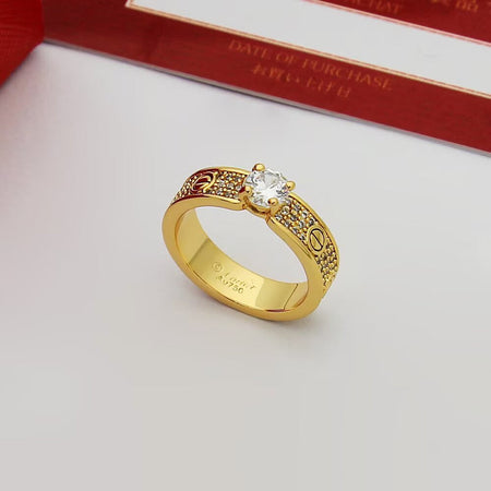 [Luxora]LOVE RING 3.6MM 1 BIG DIAMOND FULL DIAMOND