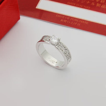 [Luxora]LOVE RING 3.6MM 1 BIG DIAMOND FULL DIAMOND
