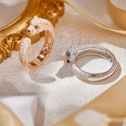 [Luxora]PANTHERE FULL DIAMOND SMALL RING