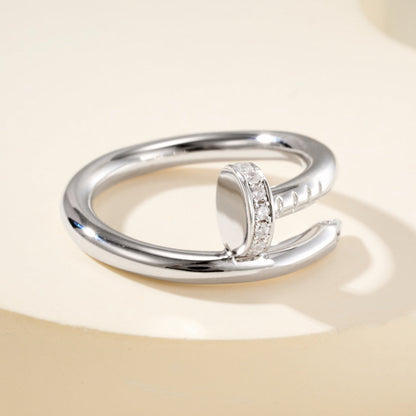 [Luxora]JUSTE RING 2.6MM HALF DIAMOND