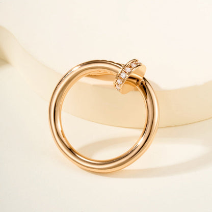 [Luxora]JUSTE RING 2.6MM HALF DIAMOND
