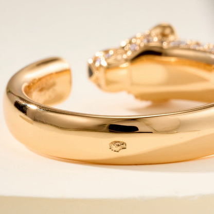 [Luxora]PANTHERE HALF DIAMOND SMALL RING