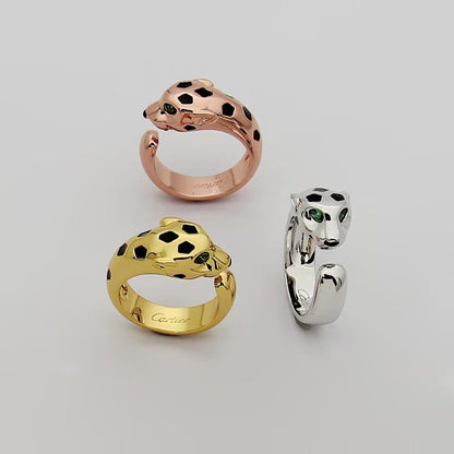 [Luxora]PANTHERE SPOTTED MEDIUM RING