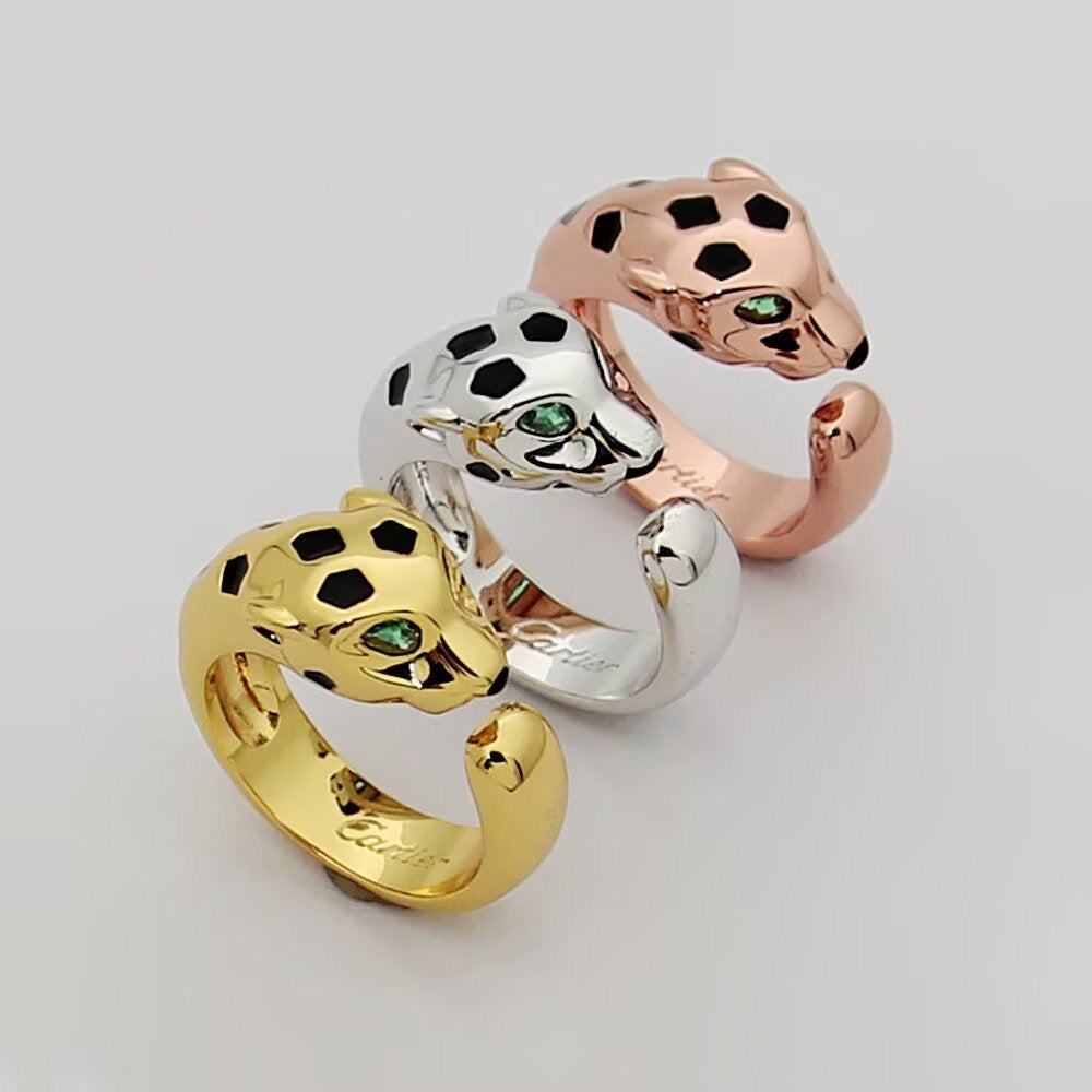 [Luxora]PANTHERE SPOTTED MEDIUM RING