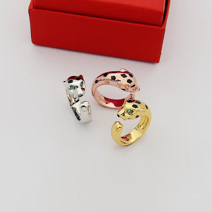 [Luxora]PANTHERE SPOTTED MEDIUM RING
