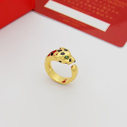 [Luxora]PANTHERE SPOTTED MEDIUM RING