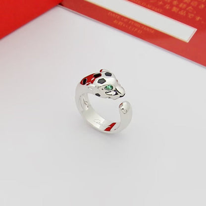 [Luxora]PANTHERE SPOTTED MEDIUM RING