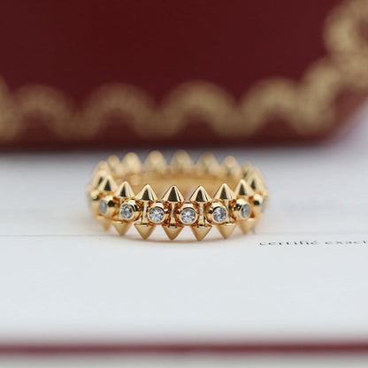 [Luxora]CLASH 6.8MM DIAMOND MEDIUM RING