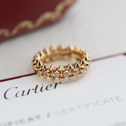 [Luxora]CLASH 6.8MM DIAMOND MEDIUM RING
