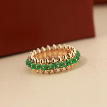 [Luxora]CLASH 7.9MM AGATE CHALCEDONY RING