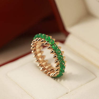 [Luxora]CLASH 7.9MM AGATE CHALCEDONY RING