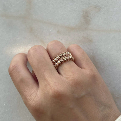 [Luxora]CLASH 9.2MM DOUBLE ROW RING