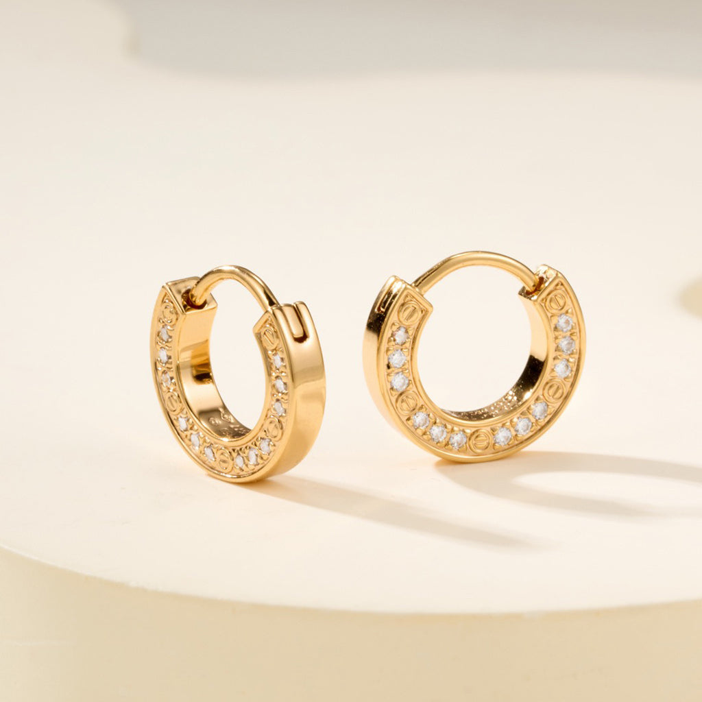 [Luxora]LOVE DIAMOND EARRINGS