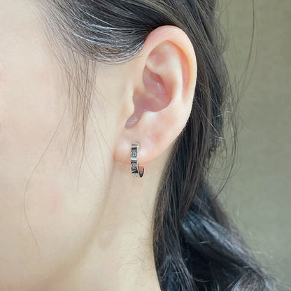 [Luxora]LOVE EARRINGS 2.65 MM NO DIAMOND SMALL