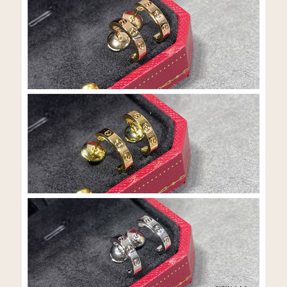 [Luxora]LOVE EARRINGS 2.65 MM NO DIAMOND SMALL