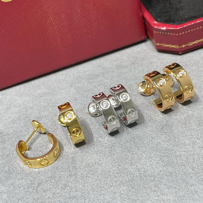 [Luxora]LOVE EARRINGS 5.7MM 2 DIAMONDS