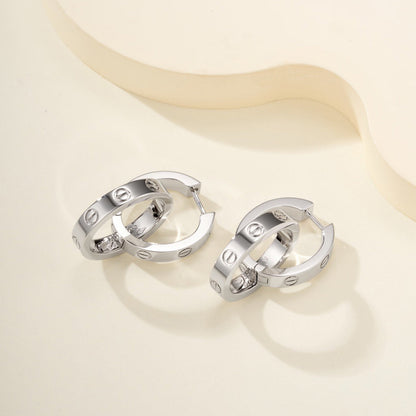 [Luxora]LOVE 3.3MM DANGLE EARRINGS