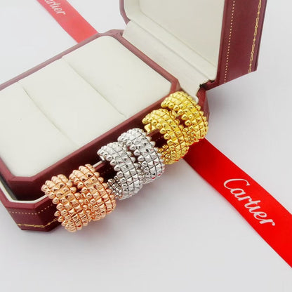 [Luxora]CLASH 9.2MM DOUBLE ROW EARRINGS