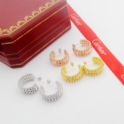 [Luxora]CLASH 9.2MM DOUBLE ROW EARRINGS