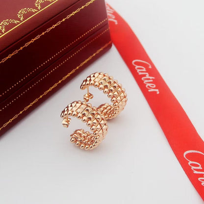 [Luxora]CLASH 9.2MM DOUBLE ROW EARRINGS