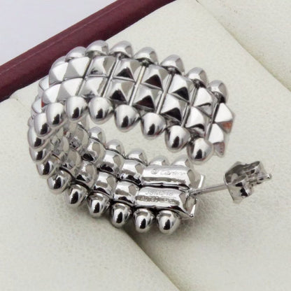 [Luxora]CLASH 9.2MM DOUBLE ROW EARRINGS