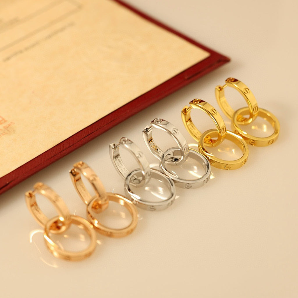 [Luxora]LOVE 3.3MM DANGLE EARRINGS