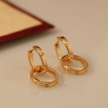 [Luxora]LOVE 3.3MM DANGLE EARRINGS