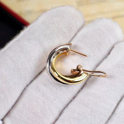 [Luxora]TRINITY ON DIAMOND CLASSIC EARRINGS