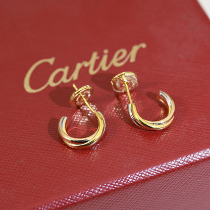 [Luxora]TRINITY ON DIAMOND MINI EARRINGS