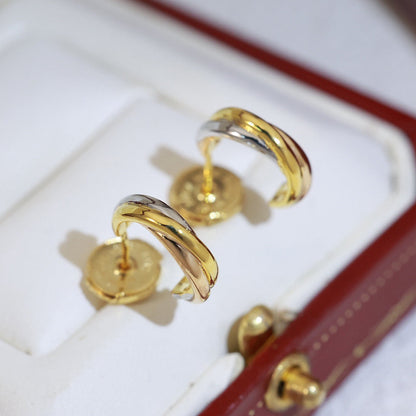 [Luxora]TRINITY ON DIAMOND MINI EARRINGS