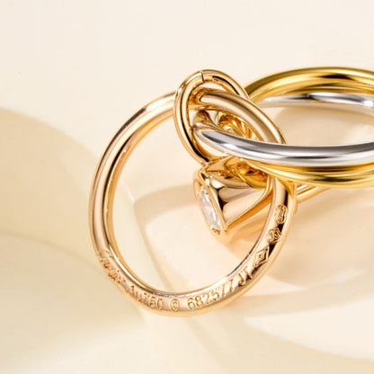 [Luxora]TRINITY ON DIAMOND  EARRINGS