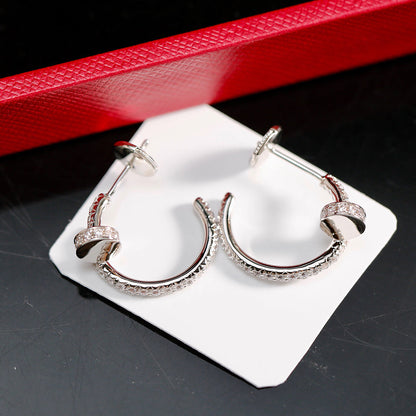 [Luxora]JUSTE FULL DIAMOND SMALL EARRINGS