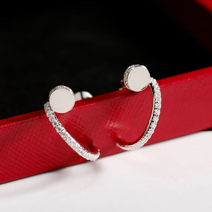 [Luxora]JUSTE FULL DIAMOND SMALL EARRINGS