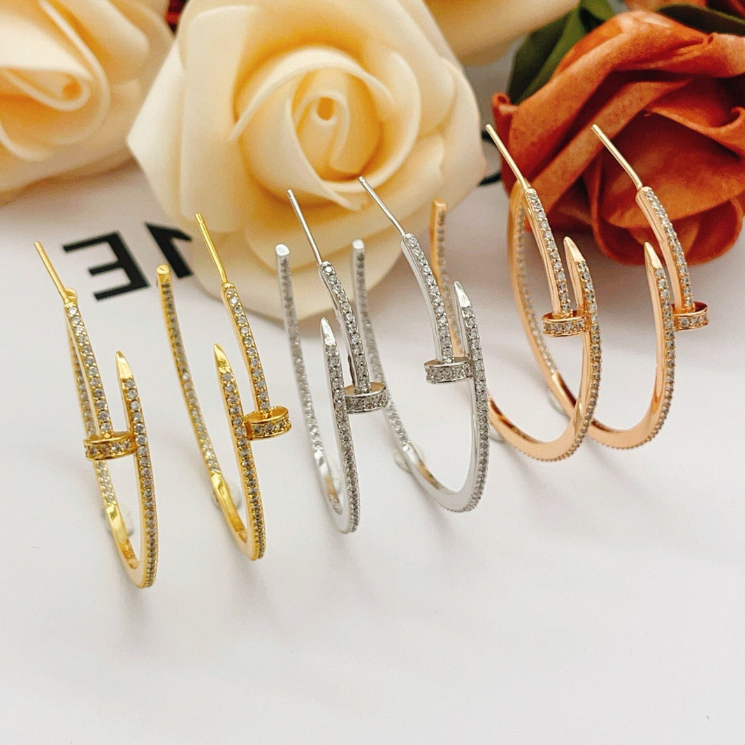 [Luxora]JUSTE FULL DIAMOND LARGE EARRINGS