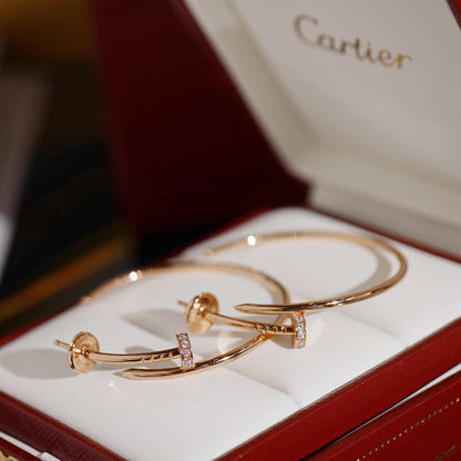 [Luxora]JUSTE HALF DIAMOND LARGE EARRINGS