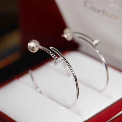 [Luxora]JUSTE HALF DIAMOND LARGE EARRINGS