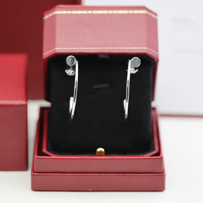 [Luxora]JUSTE HALF DIAMOND LARGE EARRINGS
