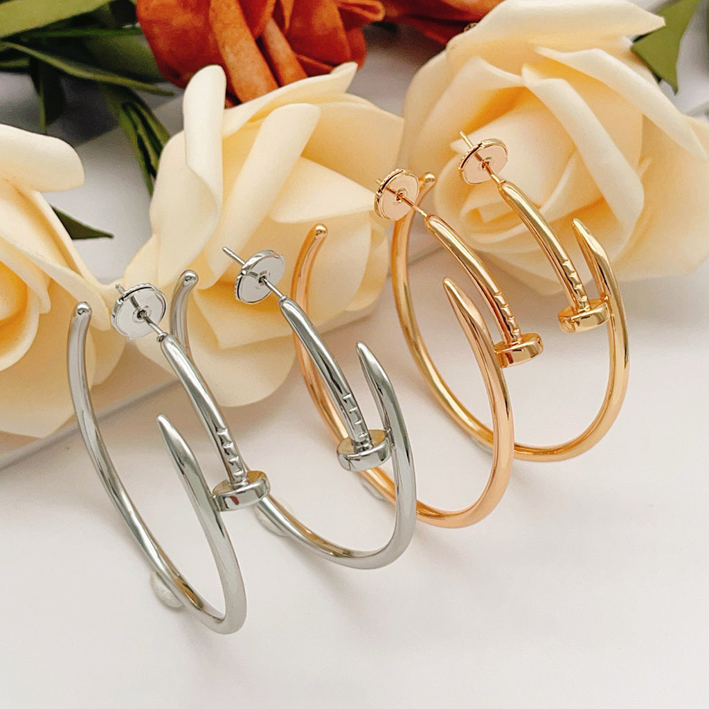 [Luxora]JUSTE NO DIAMOND LARGE EARRINGS