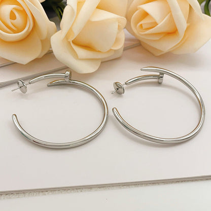 [Luxora]JUSTE NO DIAMOND LARGE EARRINGS
