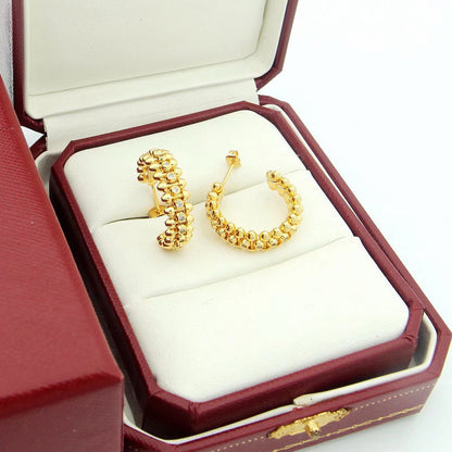 [Luxora]CLASH FULL DIAMOND MEDIUM EARRINGS