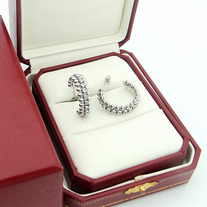 [Luxora]CLASH FULL DIAMOND MEDIUM EARRINGS